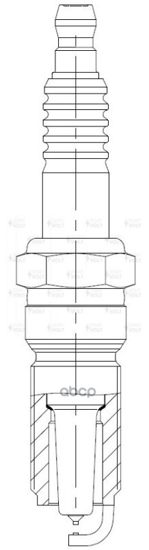 Свеча зажигания для а/м Ford Focus I (98-) 1.4i/1.6i/1.8i/2.0i Pt+Pt (VSP 1004) STARTVOLT арт. VSP1004