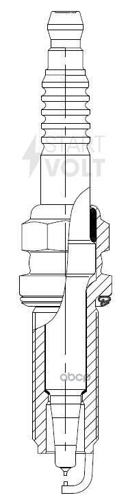Свеча зажигания для а/м Nissan Qashqai J11 (14-)/X-Trail T32 (14-) 2.0i Ir+Ir (VSP 1412) STARTVOLT арт. VSP1412