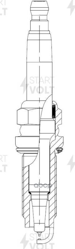 Свеча зажигания для а/м Mercedes-Benz M W164 (05-)/S W221 (05-) 6.2i Ir+Pt (VSP 1509) STARTVOLT арт. vsp-1509