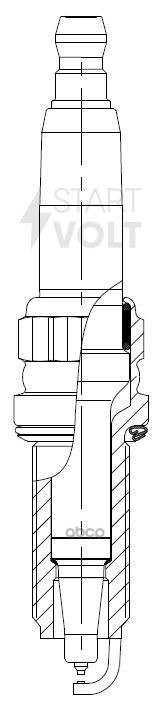 Свеча зажигания для автомобилей Peugeot 308 (07-)/Citroen C4 II (09-) 1.6i Pt+Pt STARTVOLT арт. VSP2002