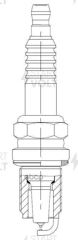 Свеча зажигания для а/м Subaru Forester SF (98-) 2.0T Pt+Pt (VSP 2205) STARTVOLT арт. VSP2205
