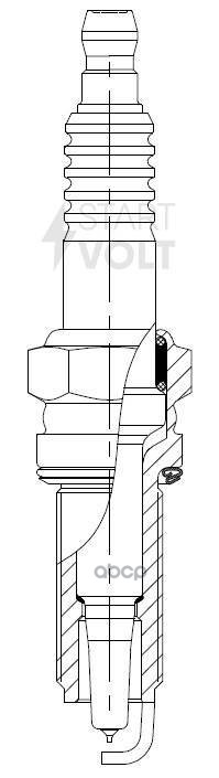 Свеча зажигания для автомобилей Honda Accord VIII (08-) 2.4i Ir+Pt STARTVOLT арт. VSP2305