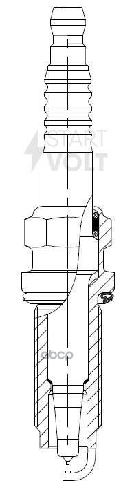 Свеча зажигания для автомобилей Honda Jazz IV (15-) 1.3i/HR-V (15-) 1.5i Ir+Ir STARTVOLT арт. VSP2312