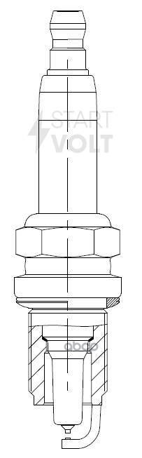 Свеча зажигания для а/м Mazda 626 (98-) 1.8i/2.0i Pt+Pt (VSP 2504) STARTVOLT арт. VSP2504