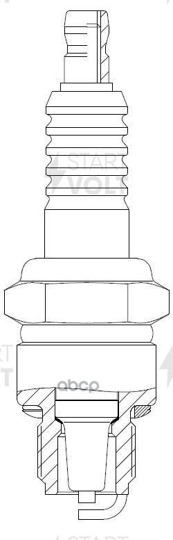 Свеча зажигания для м/т Suzuki/Yamaha/Nissan/Tohatsu ан. BR7HS-10 (VSP 3505) STARTVOLT арт. VSP3505