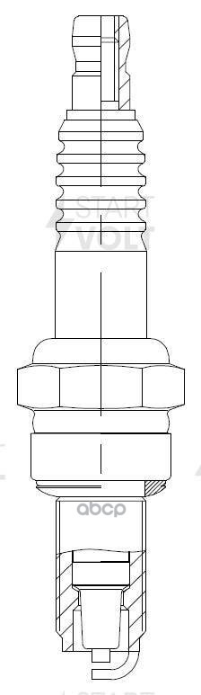 Свеча зажигания для мотоциклов Kawasaki/Honda/Suzuki/Yamaha ан. CR8E STARTVOLT арт. VSP3507