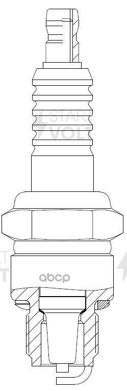 Свеча зажигания для моторной техники Yamaha/Nissan/Suzuki/Mariner ан. B7HS-10 STARTVOLT арт. VSP3518