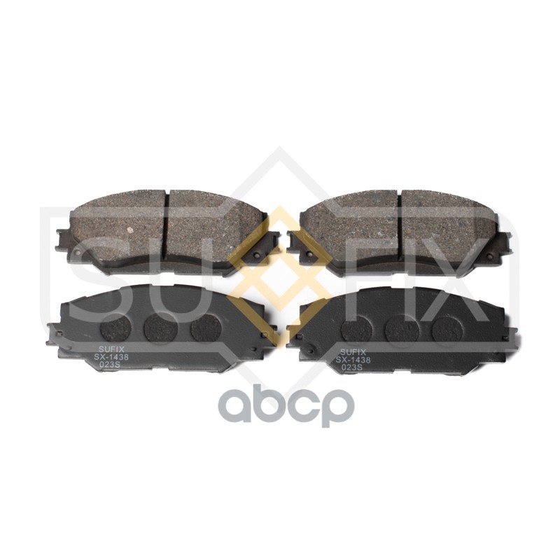 Колодки тормозные передние TOYOTA Auris (AKE) 1.4-1.6 07 / Corolla (AKE) 1.3-1.6 06 SX-1438 SUFIX арт. SX-1438
