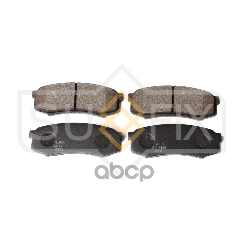 Колодки тормозные задние TOYOTA Land Cruiser(J70/80/90/120)/Prado(150) 3.0D 10 SX-1486 SUFIX арт. SX-1486