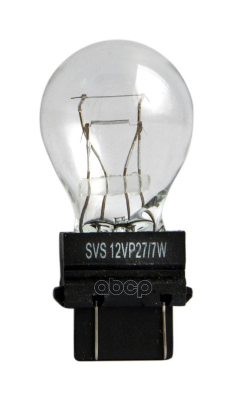 Лампа накаливания сигнальная P27/7W WX2.5x16q 3200K Standart +30% 12V 27/7W картон 10шт цена за 1шт SVS арт. 0200135000