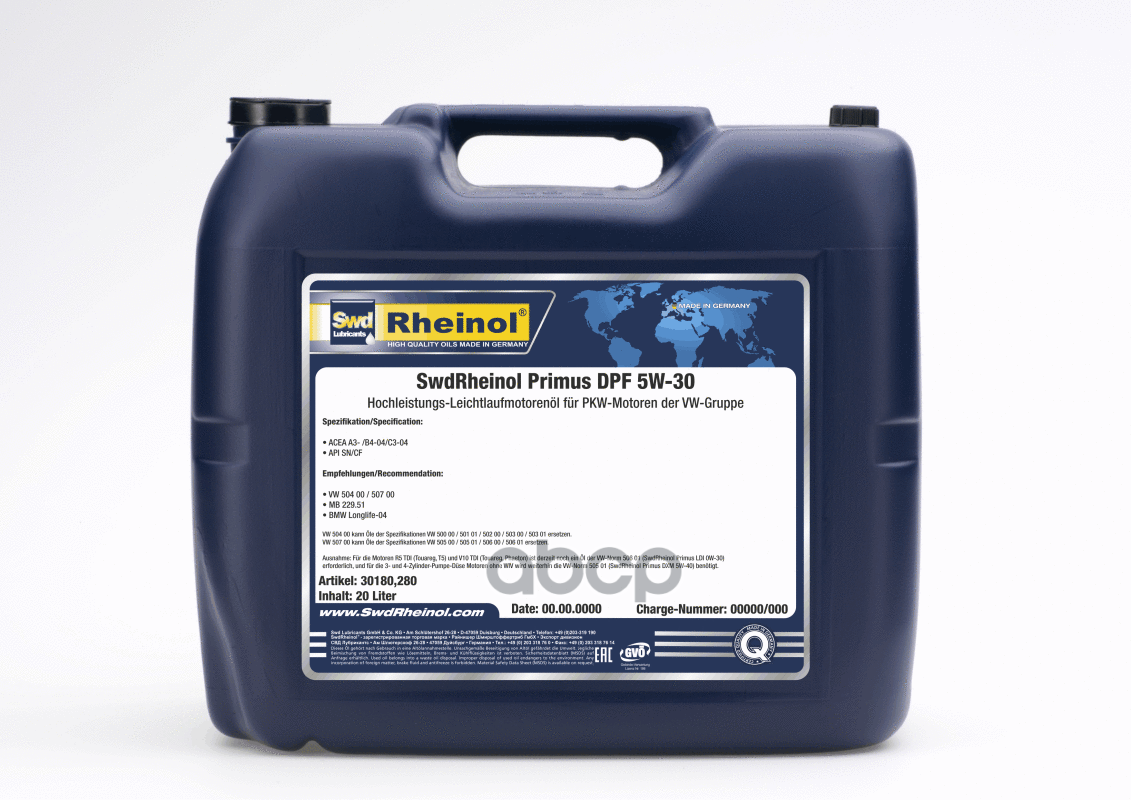 SWD Rheinol Масло моторное Primus DPF 5w-30 син. (20л)