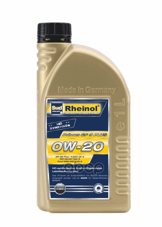 SWD Rheinol Primus Gf5 Plus 0W-20 Син. (1Л)