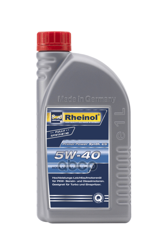 SWD Rheinol Primol Power Synth. Cs 5W-40 Син. (1Л)