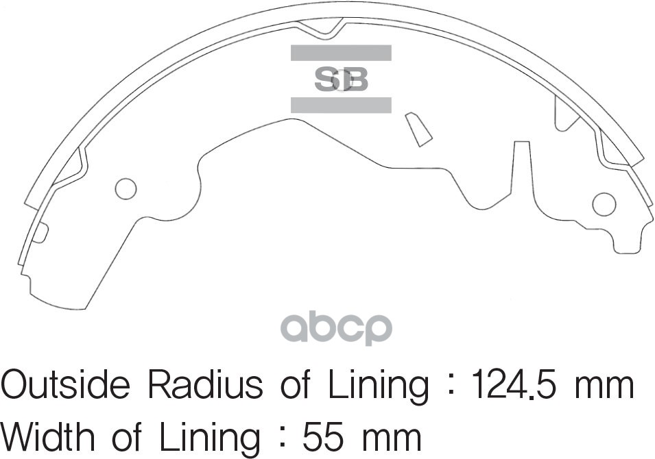 Колодки барабанныеKia Sportage 2.0TD 97-98 SA070 Sangsin brake арт. SA070