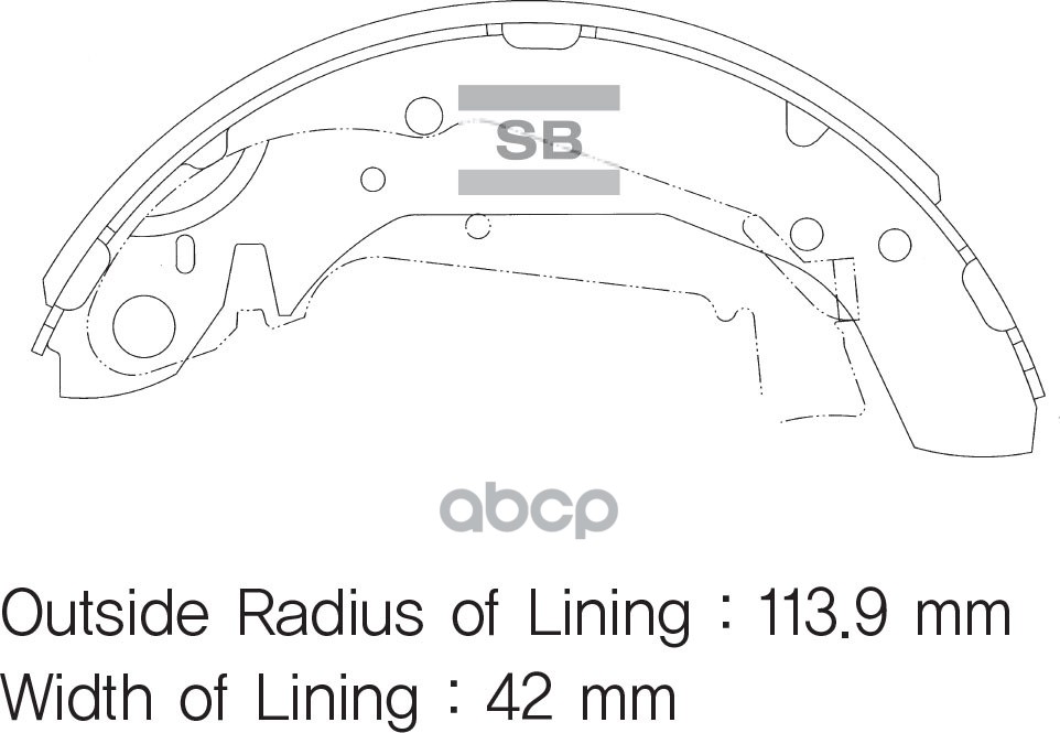 Колодки тормозные барабанные Sangsin brake арт. SA111