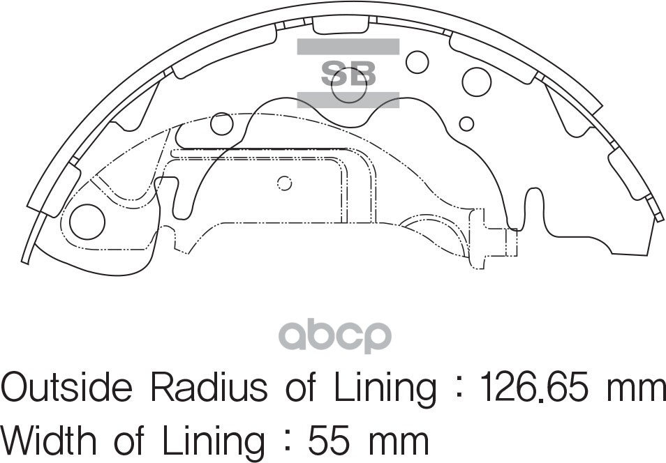 Колодки торм.бараб. комплект 4 шт. шт. Hi-Q KIA CARNIVAL II(NEW) Sangsin brake арт. sa126