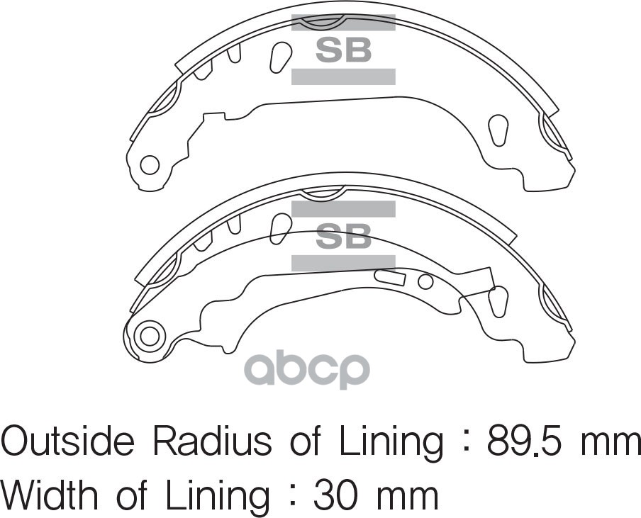 Колодки торм.бараб. комплект 4 шт. шт. Hi-Q KIA MORNING  PICANTO 11- R Sangsin brake арт. sa157