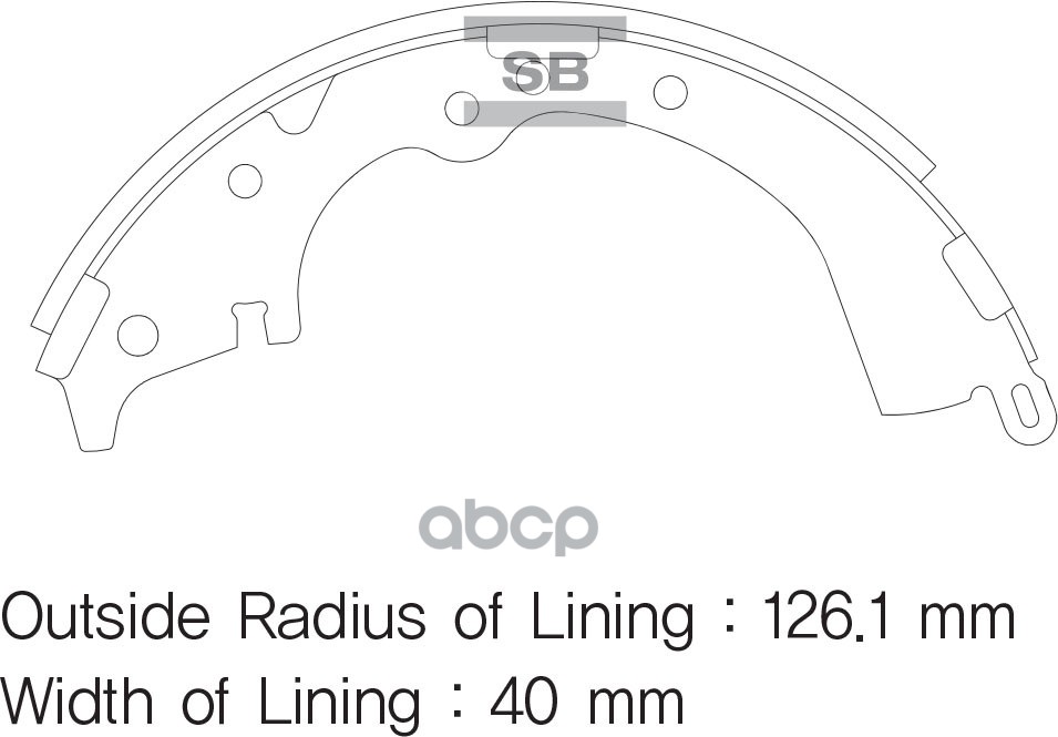 Колодки барабанные TOYOTA HILUX 01- SA166 Sangsin brake арт. SA166