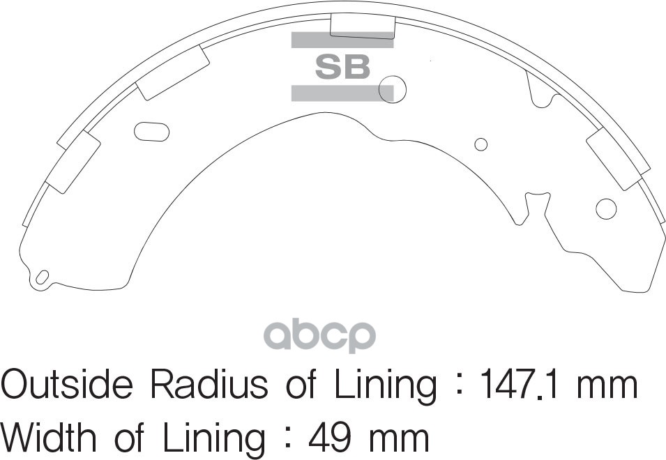 Колодки тормозные барабанные Mitsubishi L200 05- / Pajero 06-11 Sangsin brake арт. SA171