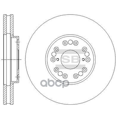 Диск тормозной SD4040 Sangsin brake арт. SD4040
