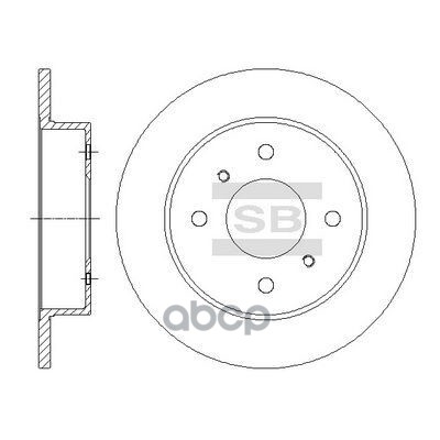 Тормозной диск  SD4236 Sangsin brake арт. SD4236