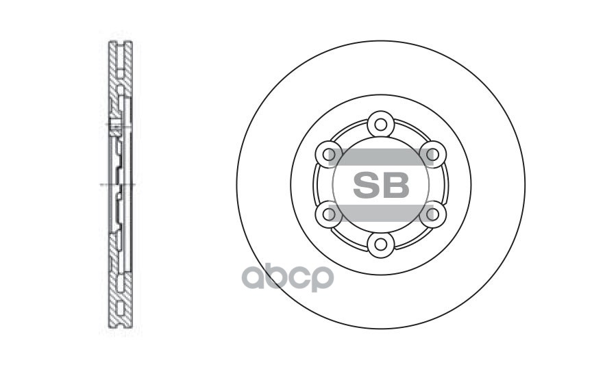 ДИСК ТОРМОЗНОЙ SD4402 Sangsin brake арт. SD4402
