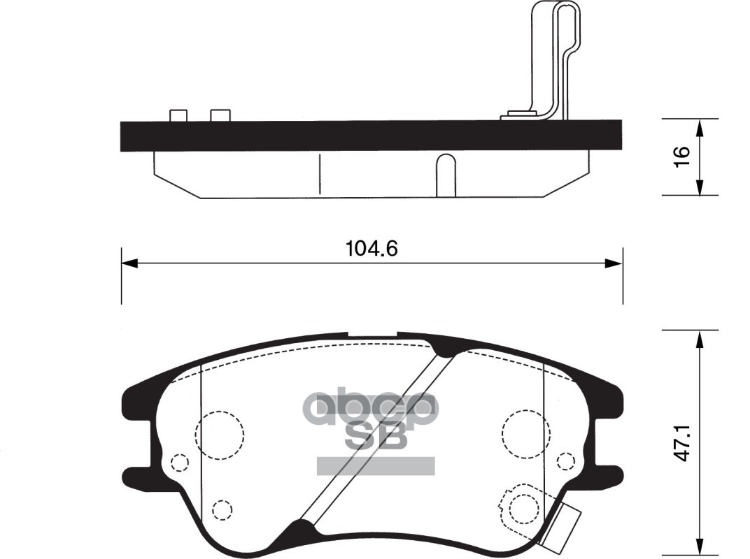 Колодки Тормозные Передние Sangsin Brake Sp1149 Sangsin brake арт. SP1149