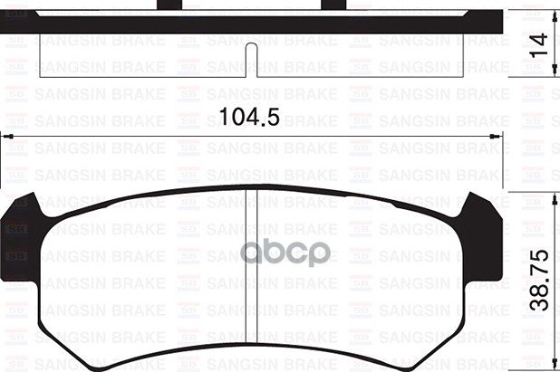 Колодки тормозные CHEVROLET LACETTI 03-06/DAEWOO NUBIRA задние SP1160 Sangsin brake арт. SP1160
