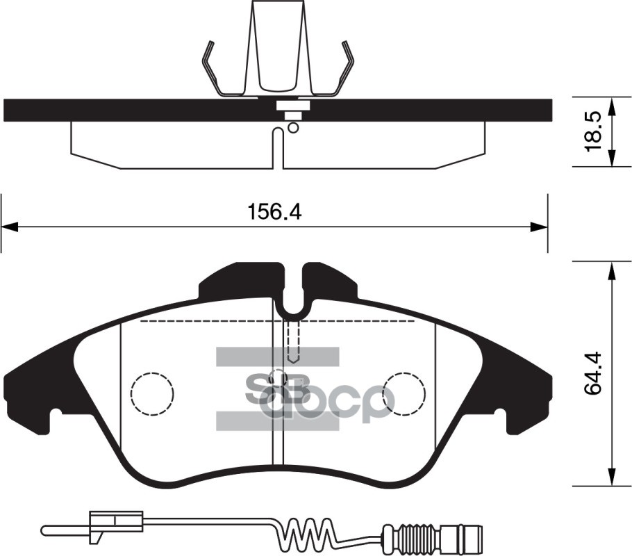 Колодки тормозные дисковые MB Vito/Sprinter 208D/308D, VW LT 28-35 95 SP1273 Sangsin brake арт. SP1273