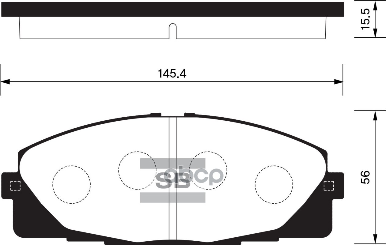 Колодки тормозные дисковые Toyota Hi-Ace 04 SP1376 Sangsin brake арт. SP1376