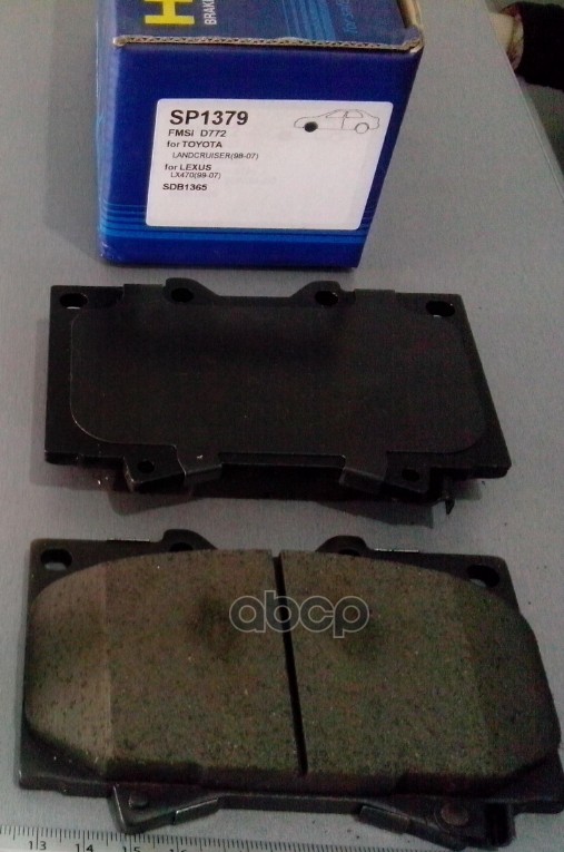 Колодки торм.дисковые Hi-Q TOYOTA LAND CRUISER 05-07 (D772) Sangsin brake арт. sp1379