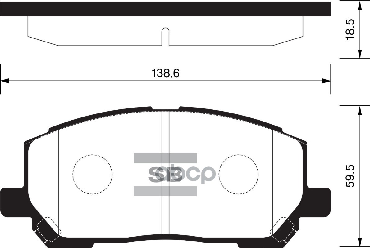 Колодки торм.дисковые Hi-Q TOYOTA HIGHLANDER 01-07 (D884) Sangsin brake арт. sp1384