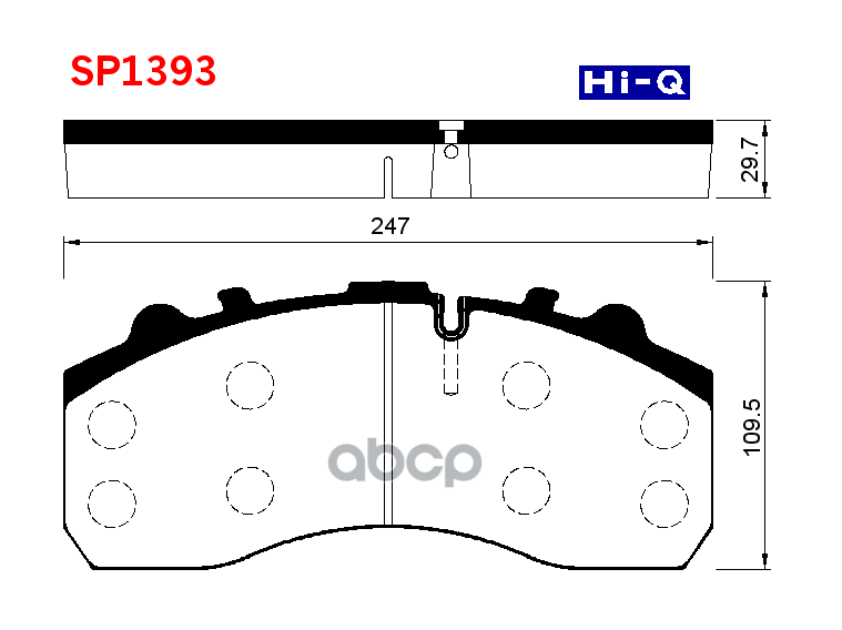 Колодки торм.дисковые Hi-Q Sangsin brake арт. sp1393