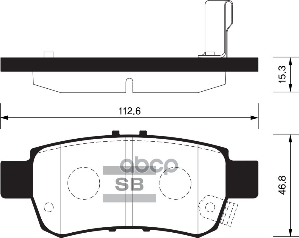 Колодки торм.дисковые Hi-Q HONDA ODYSSEY 05-10 R (D1088) Sangsin brake арт. sp1428