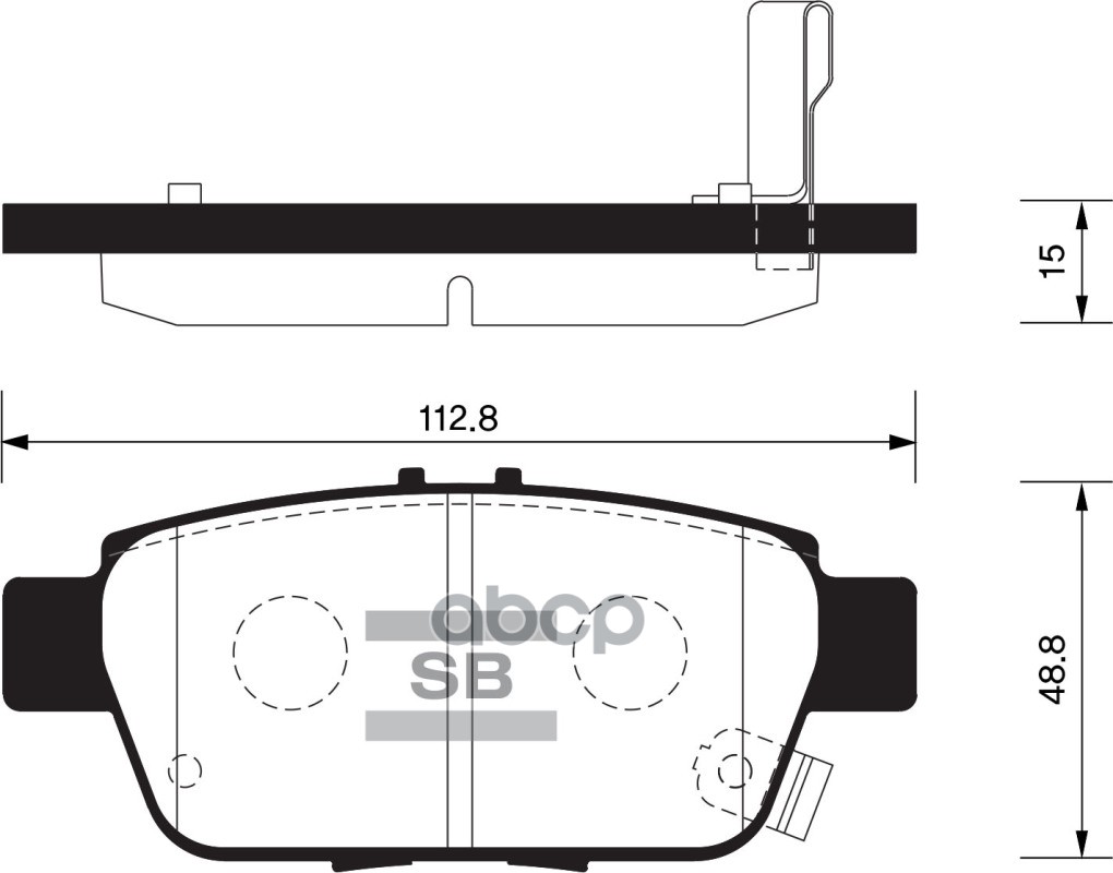 Колодки торм.дисковые Hi-Q ACURA ACURA TL 09- R (D1103) Sangsin brake арт. sp1430