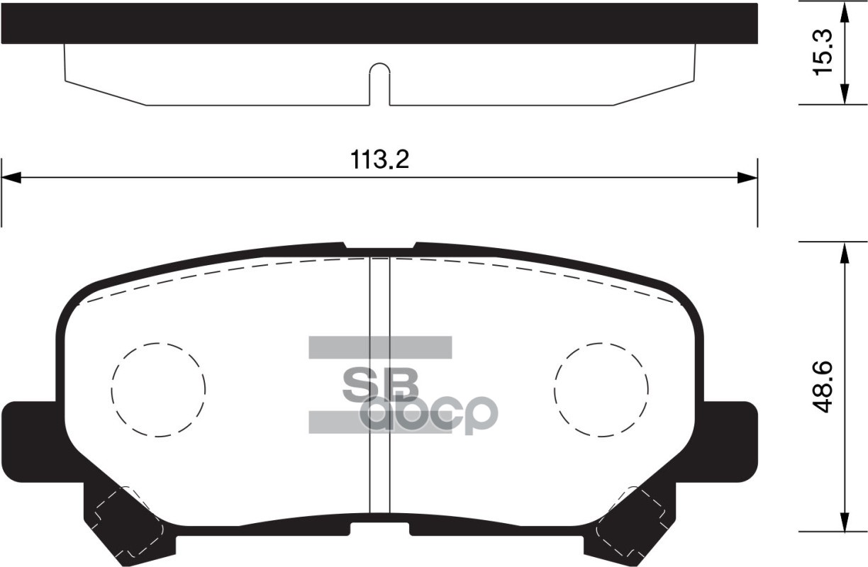 Колодки тормозные HONDA PILOT 08-/ACURA MDX 06- задние SP1461 Sangsin brake арт. SP1461