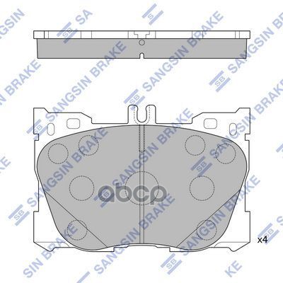 Колодки передние MERCEDES E CLASS 2017- SP1871 Sangsin brake арт. SP1871