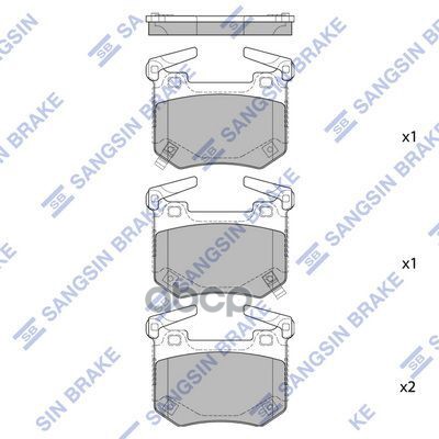 Колодки тормозные дисковые Sangsin brake арт. SP1875