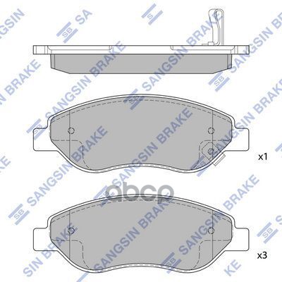 Колодки Передние Opel Corsa D 06- Sp1878 Sangsin brake арт. SP1878