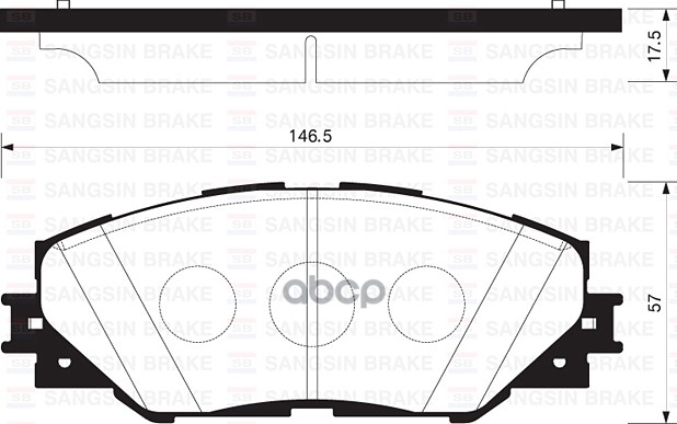 Тормозные колодки дисковые Toyota RAV IV 2.0VVT-i/2.2D-4D 06> SP2138 Sangsin brake арт. SP2138