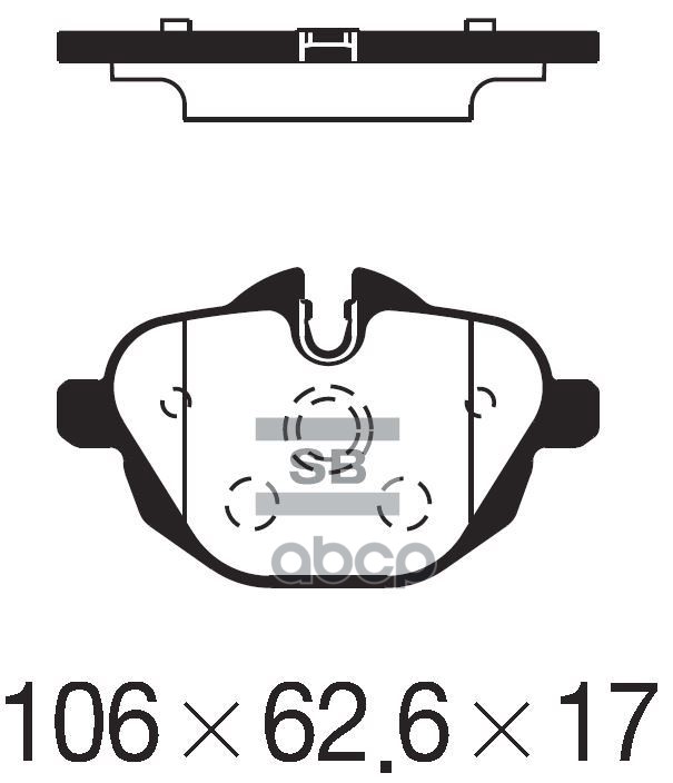 Колодки задние BMW 5 F10 2010- SP2275 Sangsin brake арт. SP2275