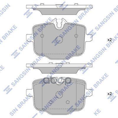 Колодки задние BMW 7 (G11,G12) 2015- SP2508 Sangsin brake арт. SP2508