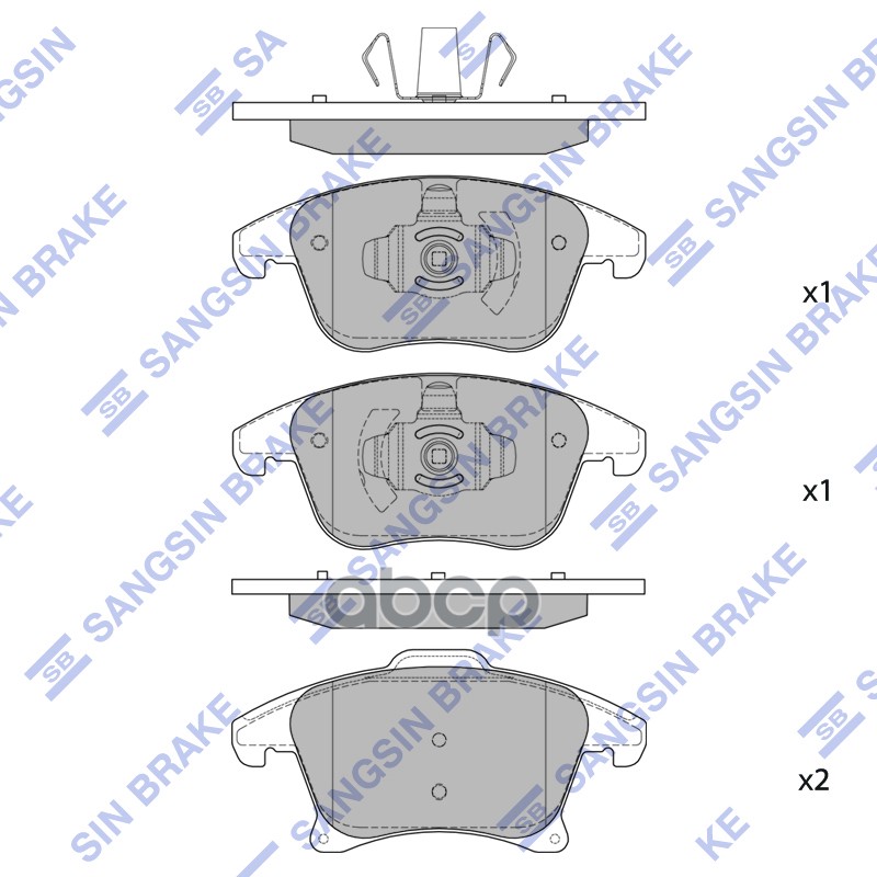 Колодки передние FORD MONDEO V 2015- SP4021 Sangsin brake арт. SP4021