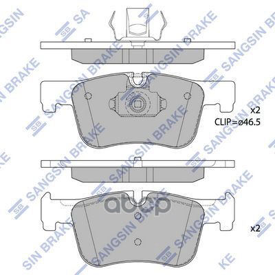 Колодки торм.дисковые Hi-Q BMW 118i (F20) 15- (D1922) Sangsin brake арт. sp4144