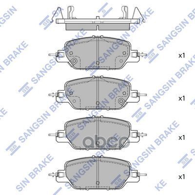 Колодки задние HONDA CR-V 2017- SP4177 Sangsin brake арт. SP4177