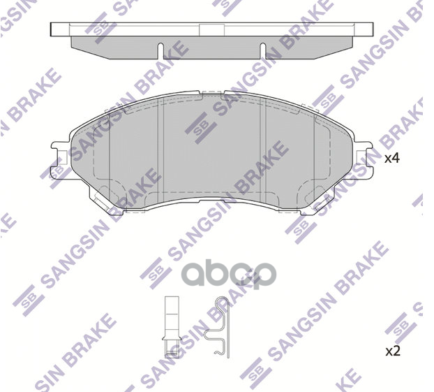 Колодки передние SUZUKI VITARA 2015- SP4212 Sangsin brake арт. SP4212