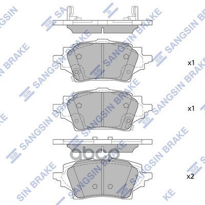Колодки тормозные дисковые Sangsin brake арт. SP4339