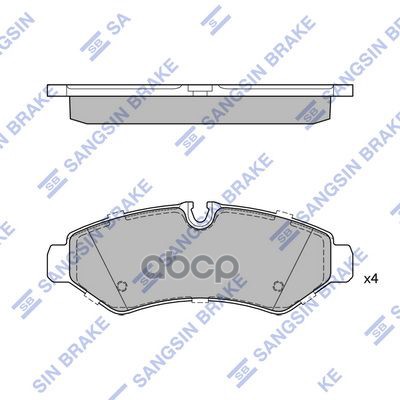 Колодки торм.диск.задн. MB SPRINTER 2500 19- Sangsin brake арт. sp4438