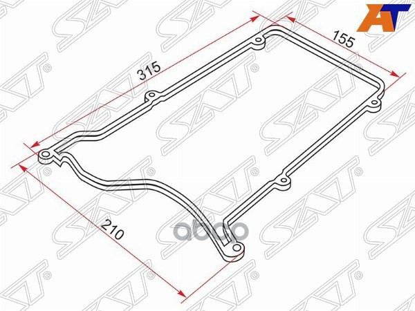 Прокладка клапанной крышки TOYOTA DUET M1#0 EJDE 98-04 Sat арт. K11213-97202