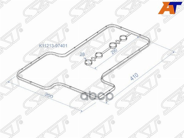 Прокладка клапанной крышки Toyota Passo 04-14 / Vitz 99-05 1SZFE;2SZFE;3SZVE;K3VE Sat арт. K11213-97401